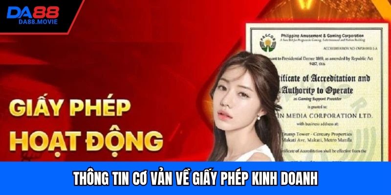 Thông tin cơ vản về giấy phép kinh doanh
